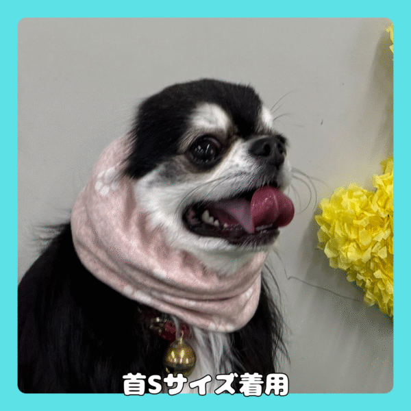 スヌード（肉球柄・ピンク） - 画像 (3)