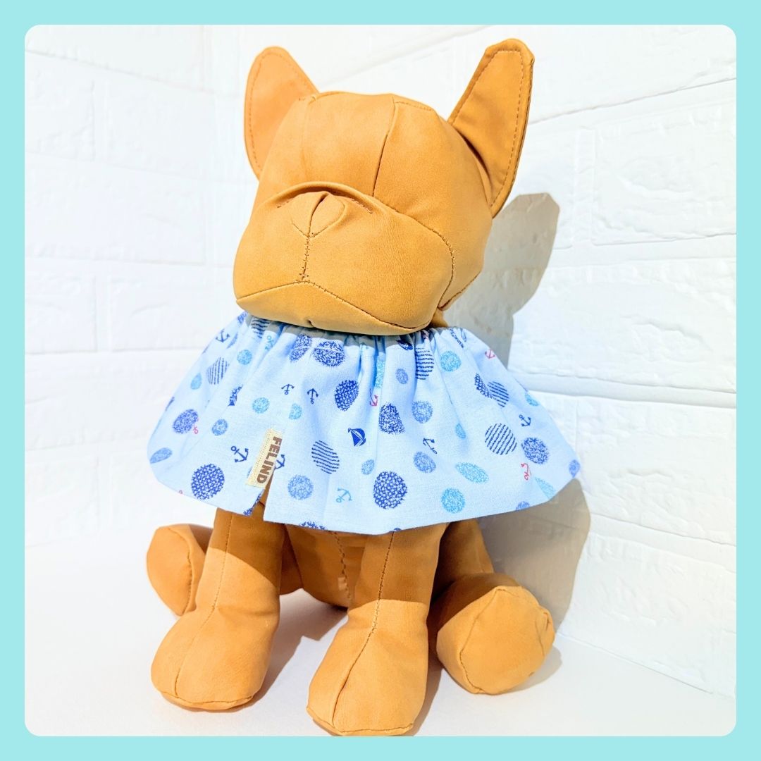 紐なしフリルケープ(マリン柄) - 画像 (2)