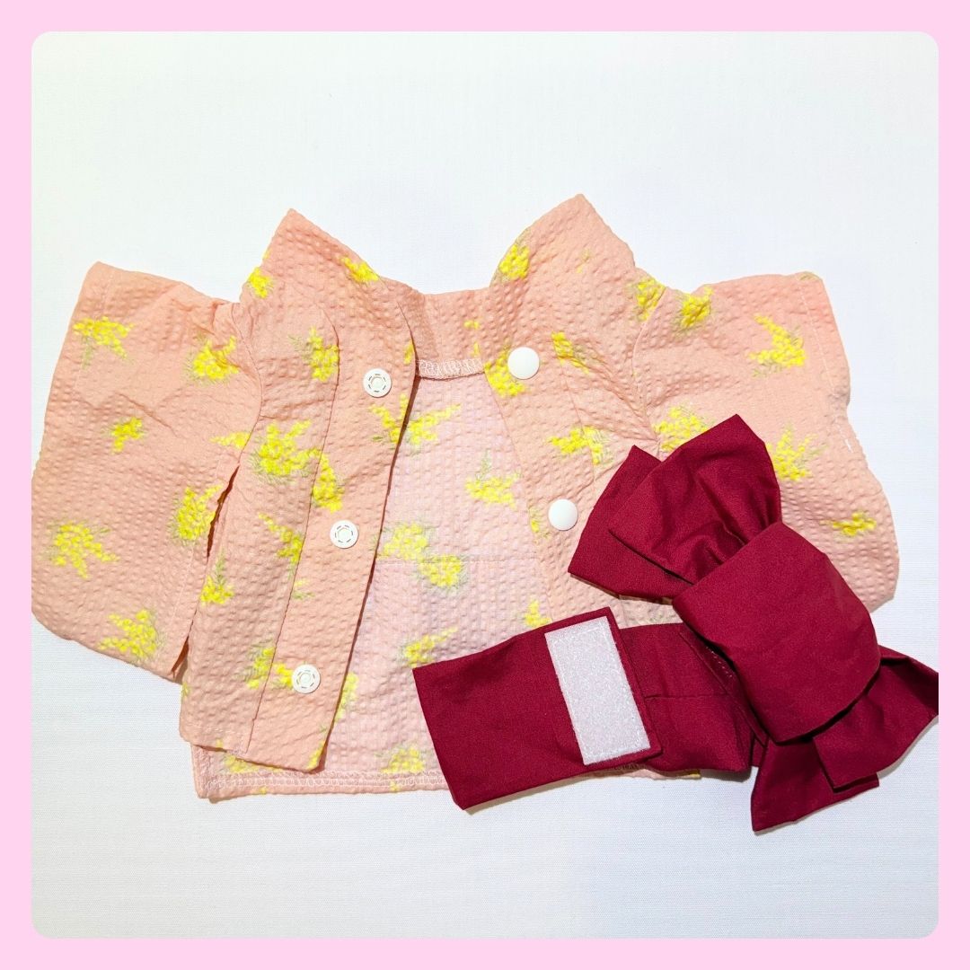 浴衣(ミモザ×赤) - 画像 (4)