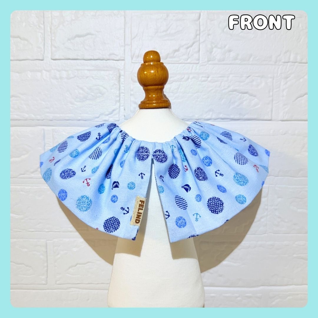 紐なしフリルケープ(マリン柄) - 画像 (4)