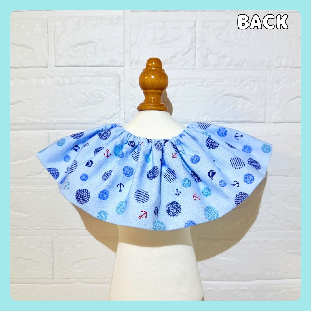 紐なしフリルケープ(マリン柄) - 画像 (5)