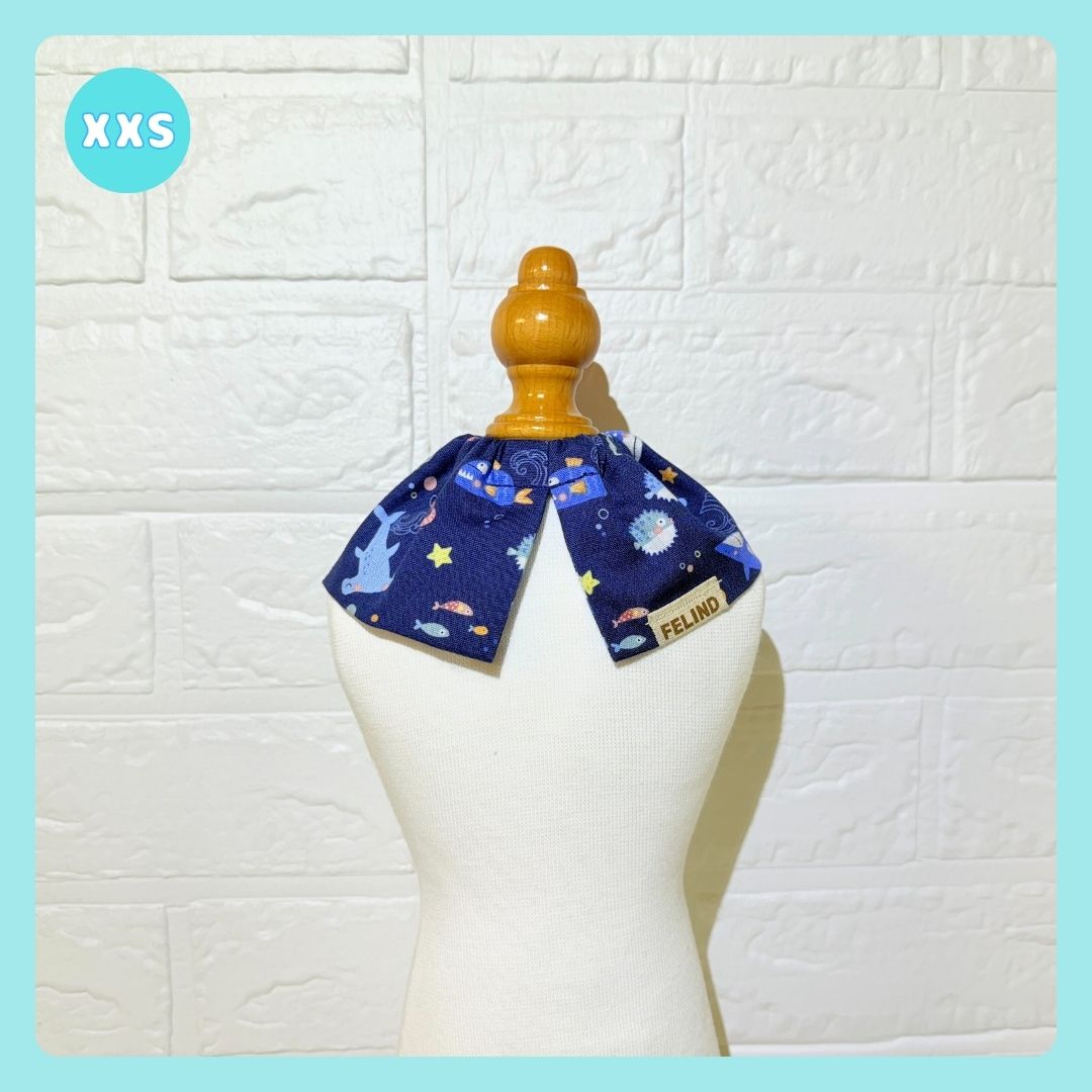 紐なしフリルケープ(海の生き物柄) - 画像 (6)