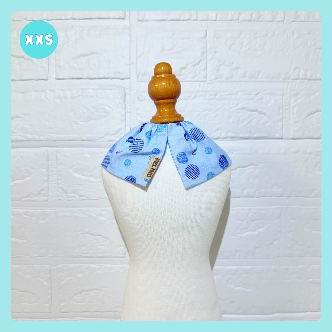 紐なしフリルケープ(マリン柄) - 画像 (6)