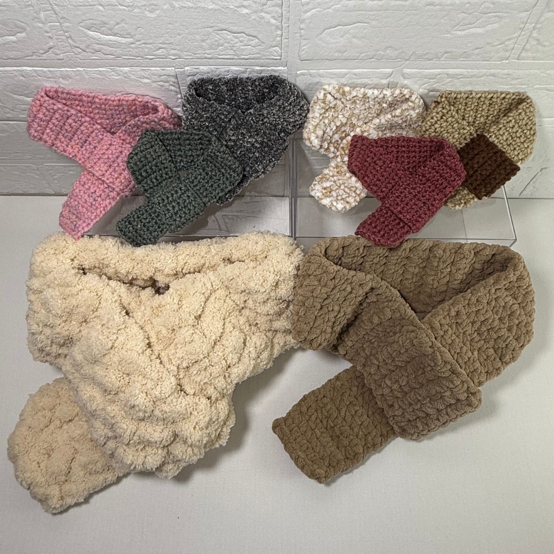 手編みマフラー