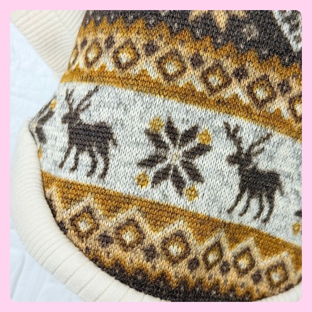 重ね着風フリース(トナカイ柄) - 画像 (4)